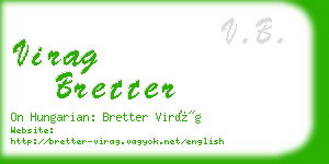 virag bretter business card